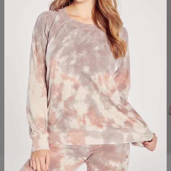 Wildfox Tops - Wildfox brand, size medium, pink big thunder wash sommers sweatshirt